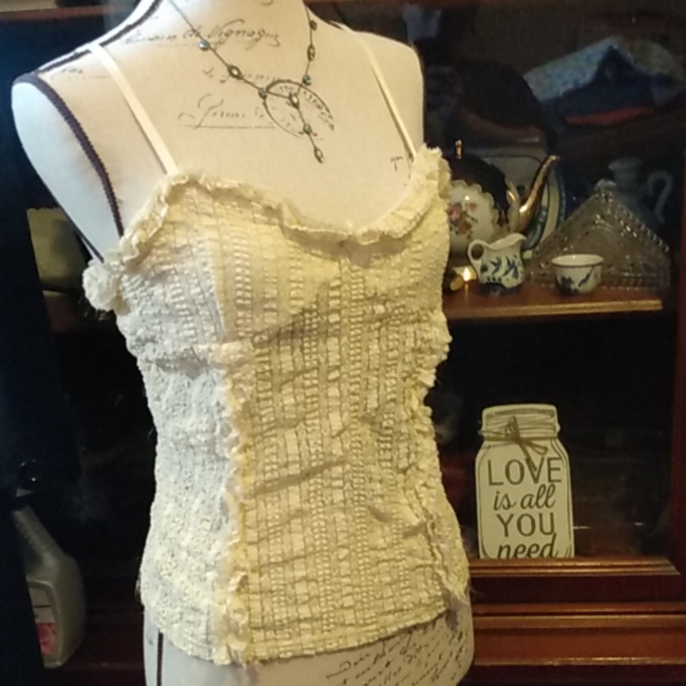 Lace tank top Juniors 15/17.
